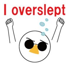 Nose sunglasses might late Work in ENG sticker #1974223