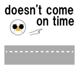 Nose sunglasses might late Work in ENG sticker #1974233