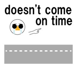 Nose sunglasses might late Work in ENG sticker #1974233