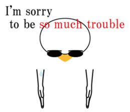 Nose sunglasses might late Work in ENG sticker #1974239