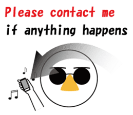 Nose sunglasses might late Work in ENG sticker #1974244