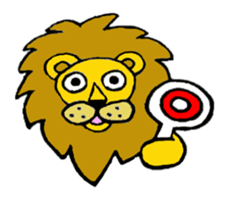 Lion Stamp sticker #1974246