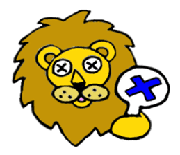 Lion Stamp sticker #1974247