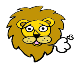 Lion Stamp sticker #1974250