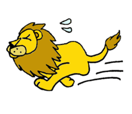 Lion Stamp sticker #1974264