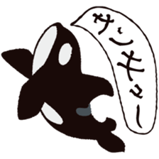 The child of an active killer whale sticker #1974568