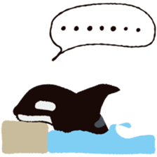 The child of an active killer whale sticker #1974580