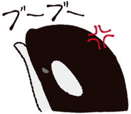 The child of an active killer whale sticker #1974582