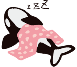 The child of an active killer whale sticker #1974587