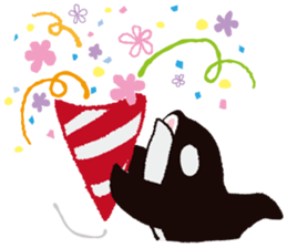 The child of an active killer whale sticker #1974592