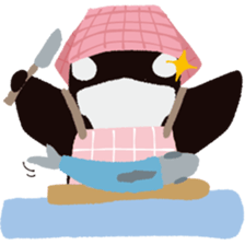 The child of an active killer whale sticker #1974596