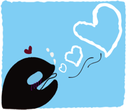 The child of an active killer whale sticker #1974602