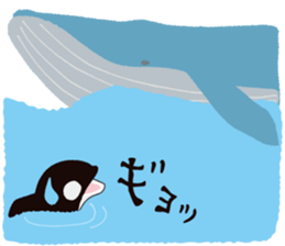 The child of an active killer whale sticker #1974604