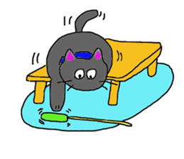black cat life sticker #1975511