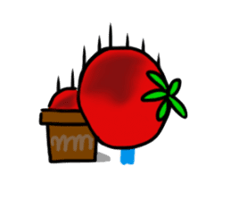 sadness tomato sticker #1976135