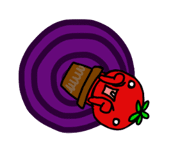 sadness tomato sticker #1976140