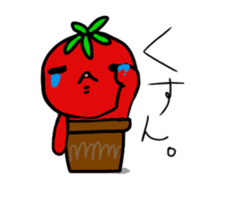 sadness tomato sticker #1976141