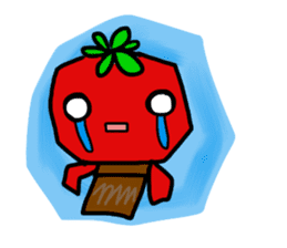 sadness tomato sticker #1976142