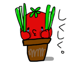 sadness tomato sticker #1976144