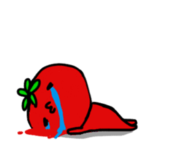 sadness tomato sticker #1976146