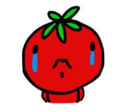 sadness tomato sticker #1976149