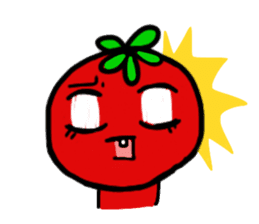sadness tomato sticker #1976150
