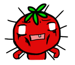 sadness tomato sticker #1976151