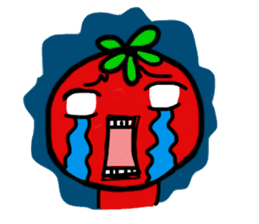 sadness tomato sticker #1976152