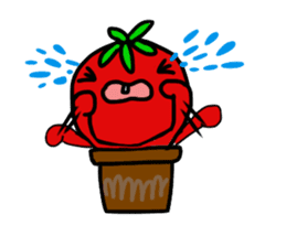 sadness tomato sticker #1976161