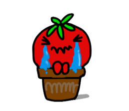 sadness tomato sticker #1976162