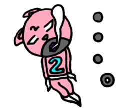 Pink of a cat sticker #1977632