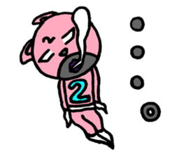 Pink of a cat sticker #1977632