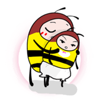 Pleasant bee sticker #1977811