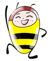 Pleasant bee sticker #1977821