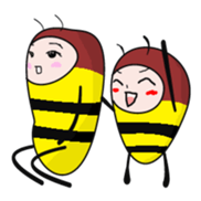 Pleasant bee sticker #1977831