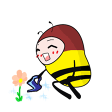 Pleasant bee sticker #1977834