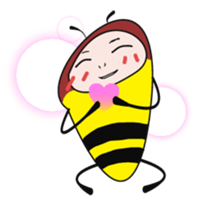 Pleasant bee sticker #1977839