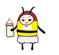 Pleasant bee sticker #1977842