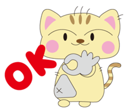 FUKUNEKO which brings happiness sticker #1978326