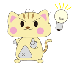 FUKUNEKO which brings happiness sticker #1978344