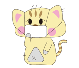 FUKUNEKO which brings happiness sticker #1978363