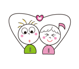 ompu chang & boyfriend sticker #1978624