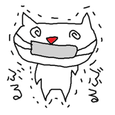 whitecat!!!!!! sticker #1978953
