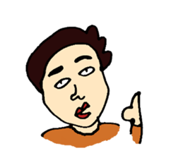 Friendly man sticker #1979227