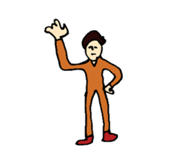 Friendly man sticker #1979234