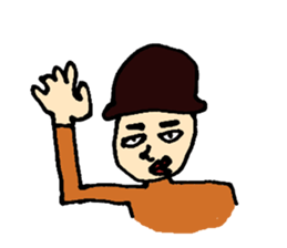 Friendly man sticker #1979236