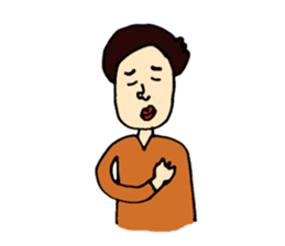 Friendly man sticker #1979244