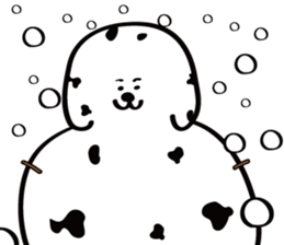 Snow Dalmatian sticker #1979614