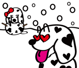 Snow Dalmatian sticker #1979634