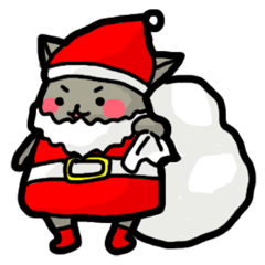 Rosy cheeks Cat for winter.